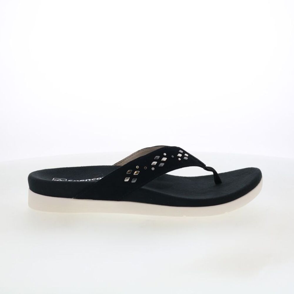 Spenco Womens Laguna Stud Black Shoes (NWT)